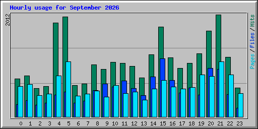 Hourly usage for September 2026